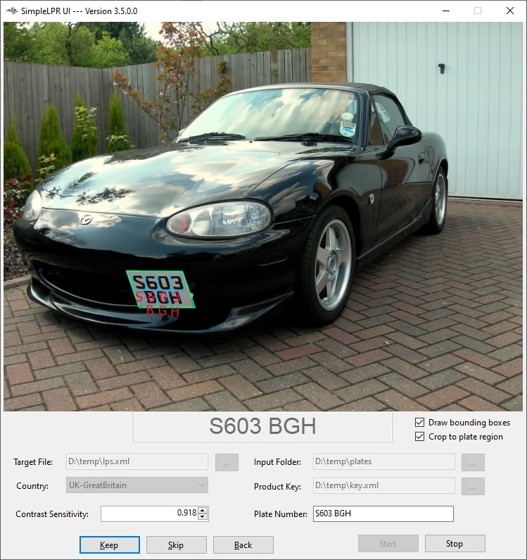SimpleLPR 3.5 screenshot