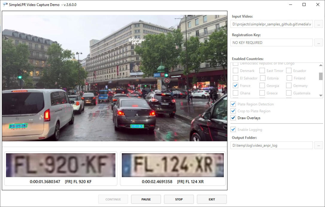 SimpleLPR 3.6 in action